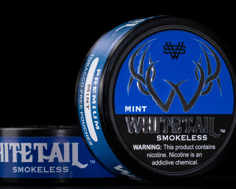mint non tobacco chew Whitetail Smokeless Wintergreen Mint Leaf Tobacco Free Dip
