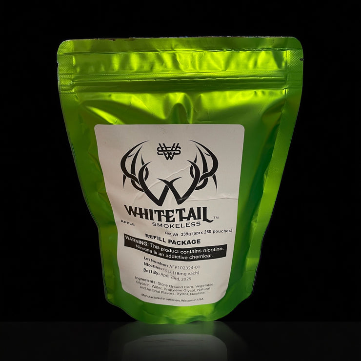 Green Apple (tea leaf) Long Cut Chew Dip Whitetail Smokeless