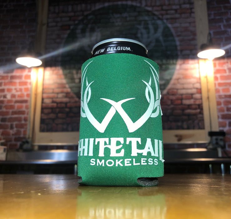 Winter Green Whitetail Smokeless Beer/Soda Koozie Can Cooler